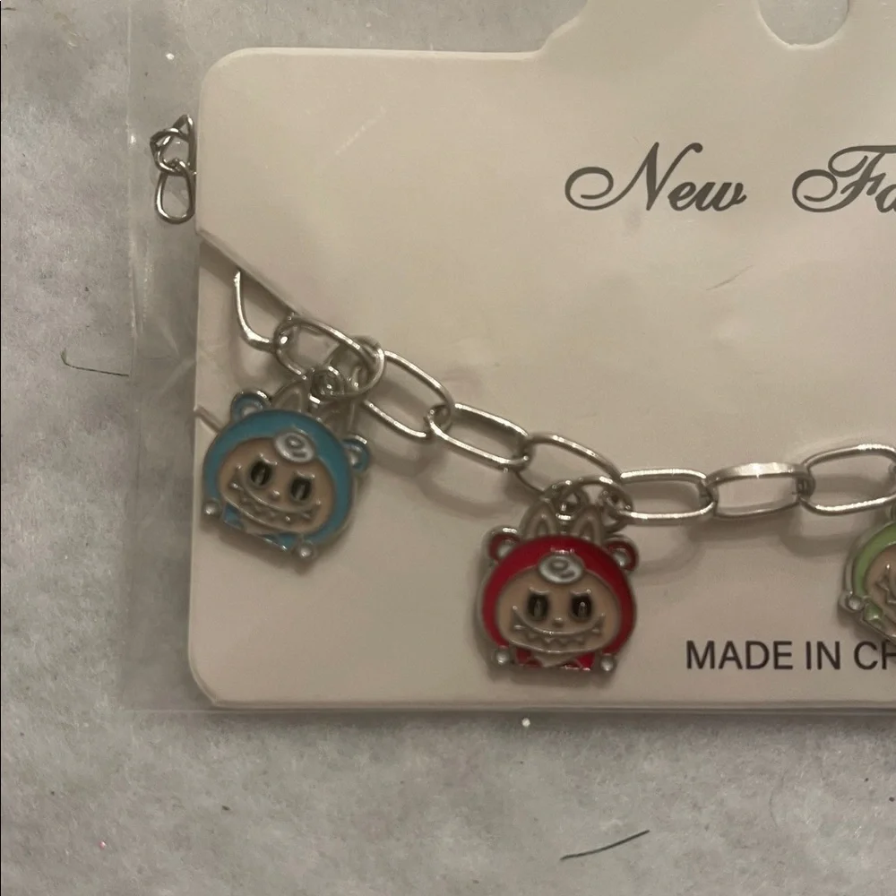 Cute Labubu monsters cartoon Animal Charm Bracelet new